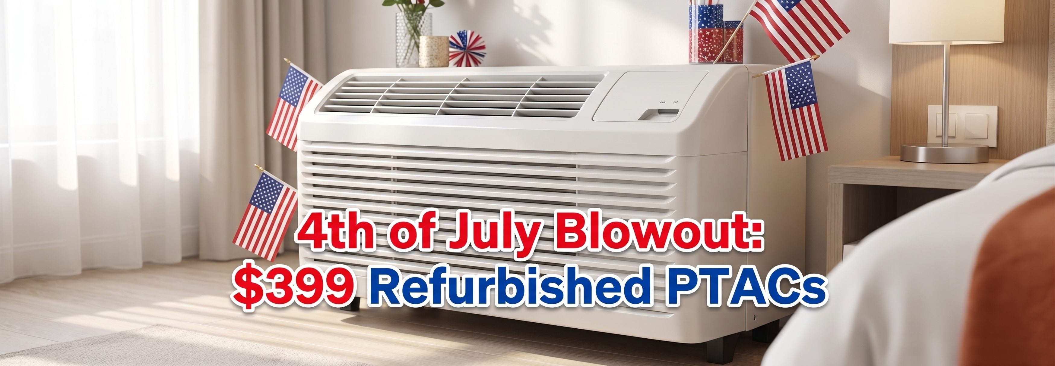 4th of July Blowout: $399 Refurbished PTACs